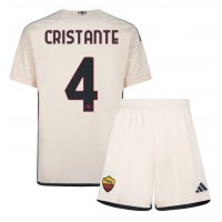 AS Roma Bryan Cristante #4 Bortedraktsett Barn 2023-24 Kortermet (+ Korte bukser)
